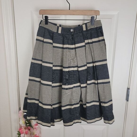 Anthropologie Moulinette Soeurs A-Line pleated skirt 6 - Picture 5 of 8